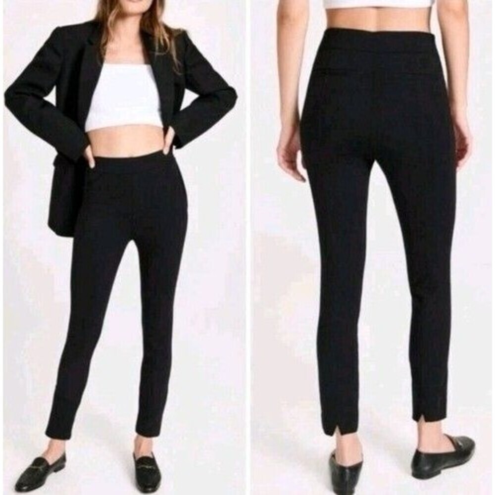 SPANX The Perfect Black Pant Women Medium Ankle Back Seam Ponte Pull On Skinny